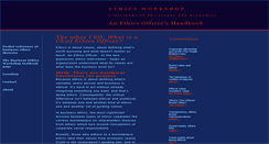 Desktop Screenshot of ceo.ethicsworkshop.com